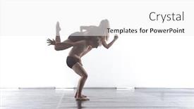  Presentation with art dance - Beautiful PPT layouts featuring couple-of-young-athletic-dance backdrop and a white colored foreground