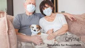  Presentation with old couple - PPT theme having couple-old-aged-senior-people background and a coral colored foreground