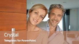  Presentation with opening ceremony of house - Amazing presentation having couple opening house front door backdrop and a coral colored foreground