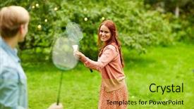  Presentation with happy holidays - Beautiful PPT layouts featuring couple or friends playing badminton backdrop and a yellow colored foreground