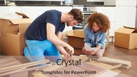  Presentation with new home - Beautiful theme featuring colon cancer on the diagnosis backdrop and a light gray colored foreground.