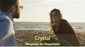  Presentation with soft drink bottle - Amazing PPT theme having couple relaxing by the fire backdrop and a tawny brown colored foreground