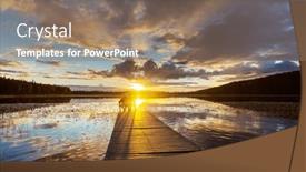  Presentation with relaxation - PPT layouts consisting of couple-resting-at-ease background and a coral colored foreground