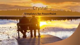  Presentation with relaxation - Presentation having couple-resting-at-ease background and a gold colored foreground