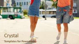  Presentation with modern medicine cardiology concept mixed - PPT layouts with couple riding short modern cruiser background and a lemonade colored foreground