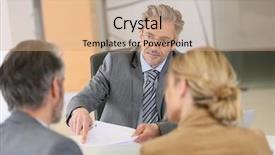  Presentation with lawyer - Slide set with couple signing contract in lawyer background and a coral colored foreground