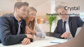  Presentation with real estate - Audience pleasing PPT layouts consisting of couple signing contract with real backdrop and a soft green colored foreground