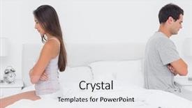  Presentation with good morning couple bed - Amazing presentation design having couple sitting back to back backdrop and a white colored foreground