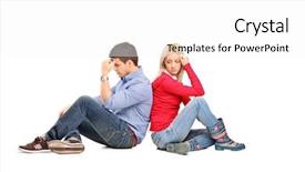  Presentation with couple in christ - Amazing presentation having couple sitting with their backs backdrop and a white colored foreground