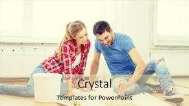  Presentation with glue - Theme consisting of glues - repair building and home concept background and a lemonade colored foreground