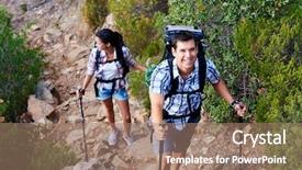  Presentation with break up divorce shared custody - Cool new presentation theme with couple taking a break along backdrop and a  colored foreground