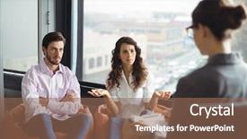  Presentation with couple therapy - PPT layouts consisting of couple talking to a marriage background and a violet colored foreground