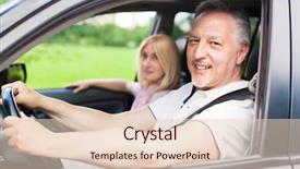  Presentation with car wash wastewater - Theme enhanced with couple traveling in their car background and a lemonade colored foreground