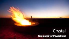  Presentation with sunset beach - Slide set having couple-walks-along-a-beach background and a black colored foreground