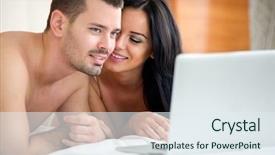  Presentation with porn - Presentation enhanced with couple watching porn movie background and a sky blue colored foreground