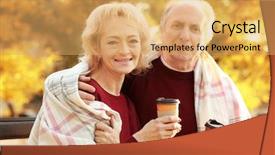  Presentation with love coffee cappuccino coffee - Slides consisting of couple with coffee in autumn background and a  colored foreground