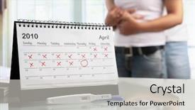  Presentation with pregnancy - Amazing slides having couple with positive pregnancy test backdrop and a light gray colored foreground