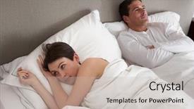  Presentation with problem statement problems and solutions - Slide deck consisting of couple with problems having disagreement background and a  colored foreground