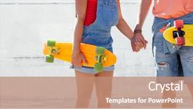  Presentation with extreme - Beautiful PPT layouts featuring couple with short modern cruiser backdrop and a  colored foreground