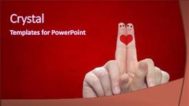  Presentation with family valentine - PPT theme enhanced with couple young family or wedding background and a black colored foreground