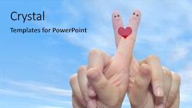  Presentation with family valentine - PPT theme with couple young family or wedding background and a light blue colored foreground