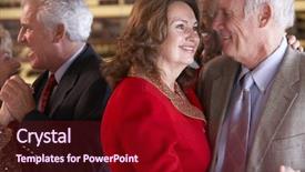  Presentation with couples therapy or marriage counseling - Theme enhanced with couples dancing together background and a tawny brown colored foreground