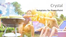  Presentation with flare - Audience pleasing slide set consisting of couples-drinking-beer-and-having backdrop and a white colored foreground