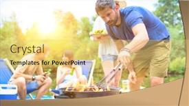  Presentation with beer - Cool new slide set with couples-drinking-beer-and-having backdrop and a yellow colored foreground