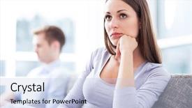  Presentation with relationship - PPT theme having couples relationships - couple having relationship problems background and a sky blue colored foreground