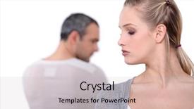  Presentation with people helping each teamwork couple - Beautiful presentation theme featuring couples relationships - couple mad at each other backdrop and a light gray colored foreground