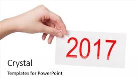  Presentation with coupon - Presentation having coupon - new year card in woman background and a white colored foreground