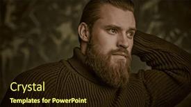  Presentation with courage - Presentation theme featuring courage-and-strength-a-portrait background and a wine colored foreground