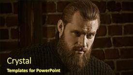  Presentation with courage - Presentation theme having courage-and-strength-a-portrait background and a wine colored foreground