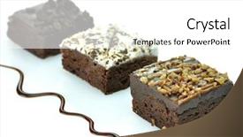  Presentation with course - PPT theme enhanced with course pied - brownies background and a white colored foreground