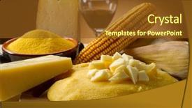  Presentation with cheese - Audience pleasing slides consisting of course pied - polenta and cheese backdrop and a  colored foreground