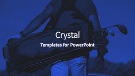  Presentation with golf course - PPT theme consisting of course to next hole duo background and a navy blue colored foreground