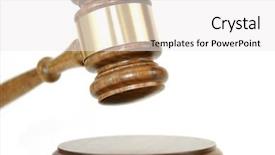  Presentation with court cases - Presentation having court cases - gavel on white background background and a white colored foreground
