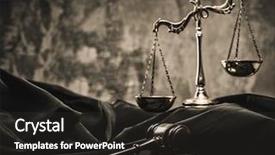  Presentation with cases - Theme having court cases - scales and wooden hammer background and a dark gray colored foreground