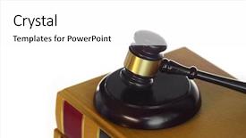  Presentation with court gavel - Beautiful presentation design featuring court gavel - legal law concept image backdrop and a white colored foreground