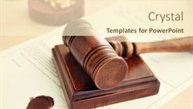  Presentation with court gavel - 