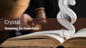  Presentation with court gavel - Colorful presentation theme enhanced with court-gavel-law-theme-mallet backdrop and a tawny brown colored foreground