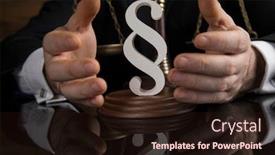  Presentation with mallet - PPT theme consisting of court-gavel-law-theme-mallet background and a wine colored foreground