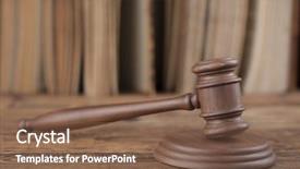  Presentation with court gavel - Amazing presentation design having court gavel law theme mallet backdrop and a violet colored foreground