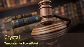  Presentation with court gavel - 