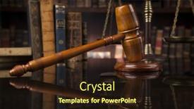  Presentation with court gavel - 