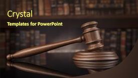  Presentation with court gavel - 