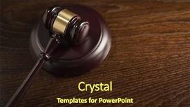  Presentation with court gavel - Audience pleasing PPT theme consisting of court hearings - dark wooden gavel abstract backdrop and a  colored foreground