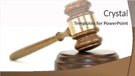  Presentation with court gavel - Theme enhanced with court hearings - gavel on white background background and a white colored foreground
