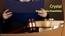  Presentation with verdict - Cool new slides with court hearings - judge read verdict on brown backdrop and a  colored foreground