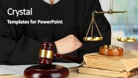  Presentation with judge - Presentation theme having court hearings on room background and a black colored foreground